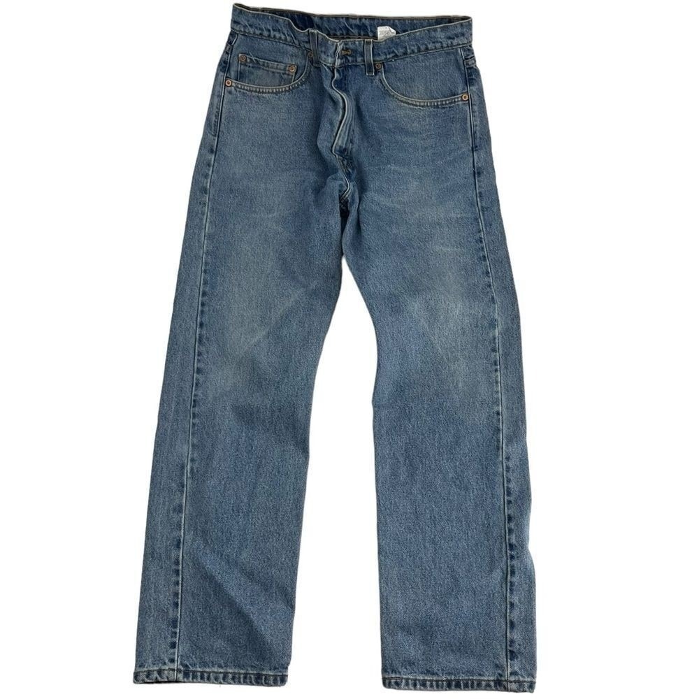 Vintage Levi's 505 Jeans Mens 34x30 Blue Light Wash 90s Regular Fit Straight Leg
